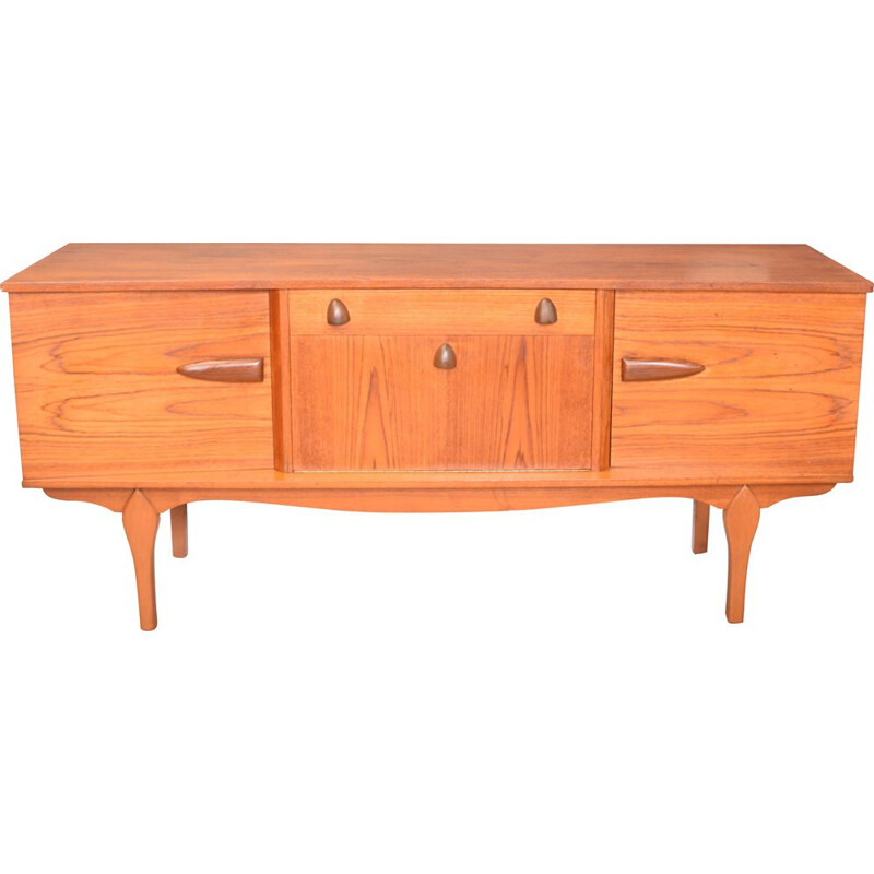 Short  vintage Teak Sideboard Cabinet 1960s