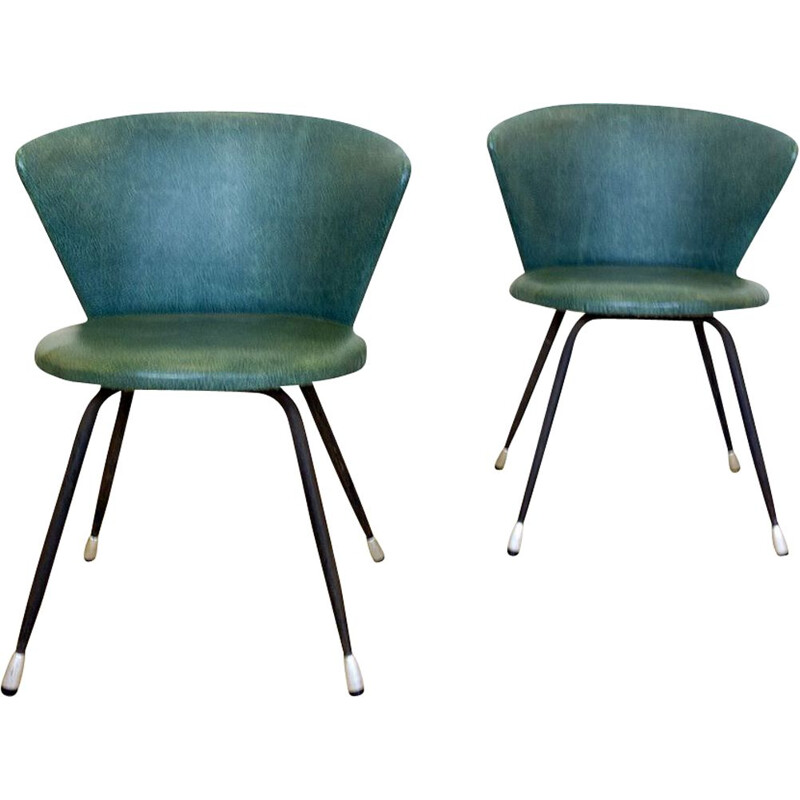 Pair of vintage Club Chairs Spain 1960