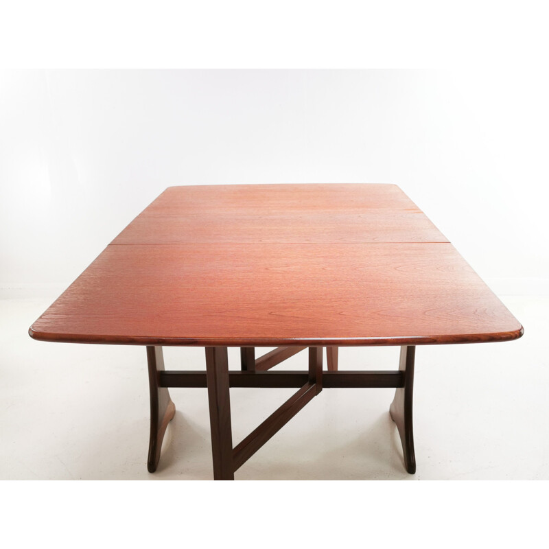 Mid Century G Plan Teak Dining Table with extenders