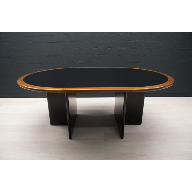 Vintage verstelbare mahonie tafel, 1970