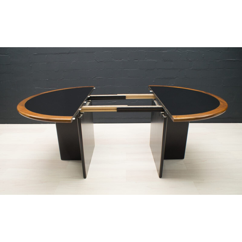 Vintage verstelbare mahonie tafel, 1970