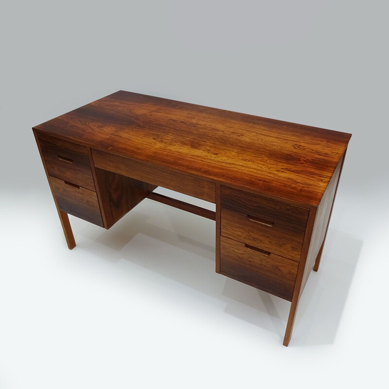 Mid Century compact Rosewood kneehole desk Danish