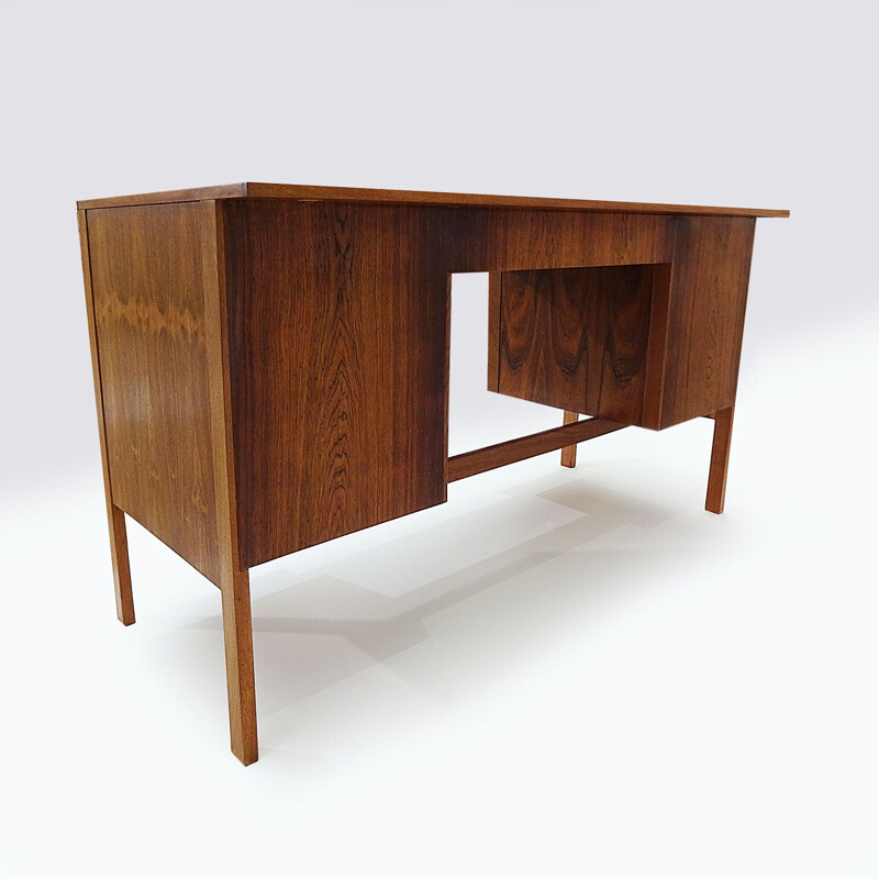 Mid Century compact Rosewood kneehole desk Danish