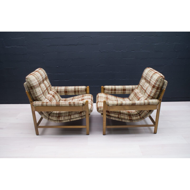 Pair of vintage Armchairs by Eugen Schmidt for Soloform, 1960s