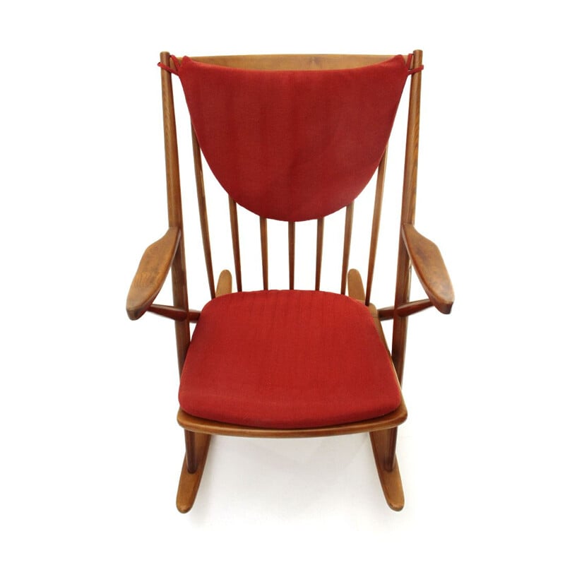 Vintage Rocking chair by Frank Reenskaug for Bramin, 1960s