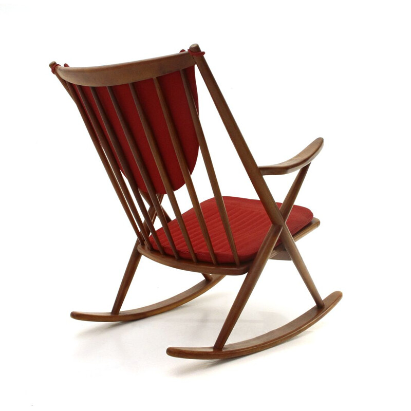 Rocking chair vintage de Frank Reenskaug pour Bramin 1960