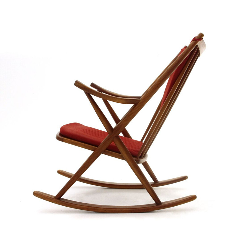 Rocking chair vintage de Frank Reenskaug pour Bramin 1960