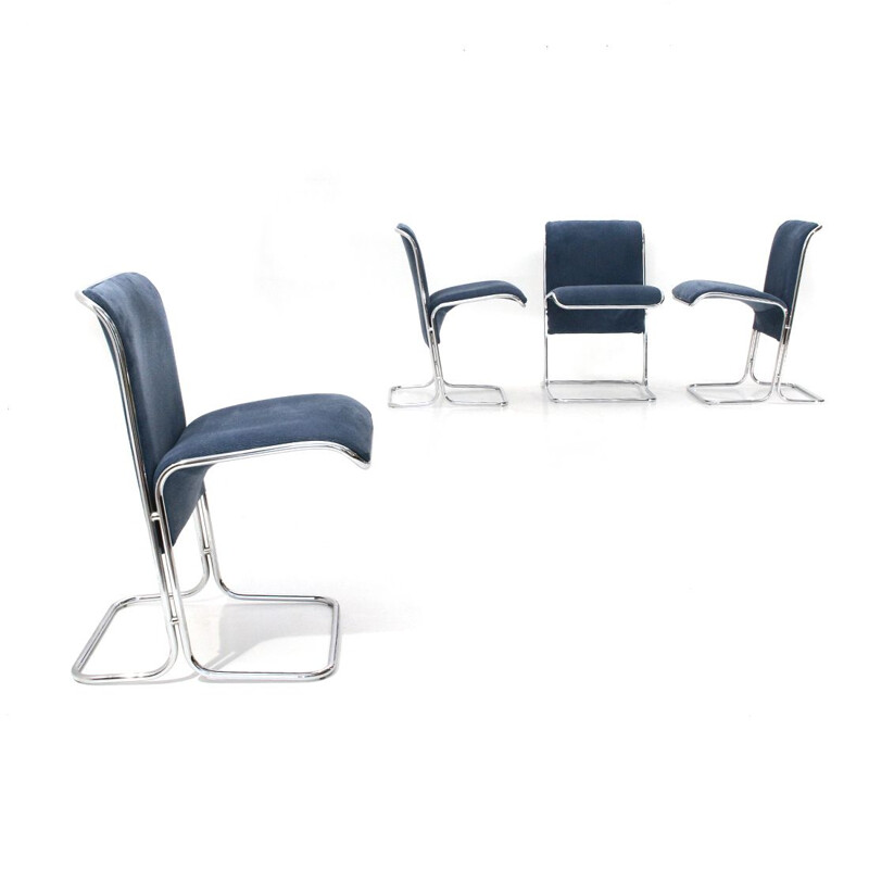 4 vintage "Calla" chairs by Roberto Ari Colombo for Arflex, 1970s