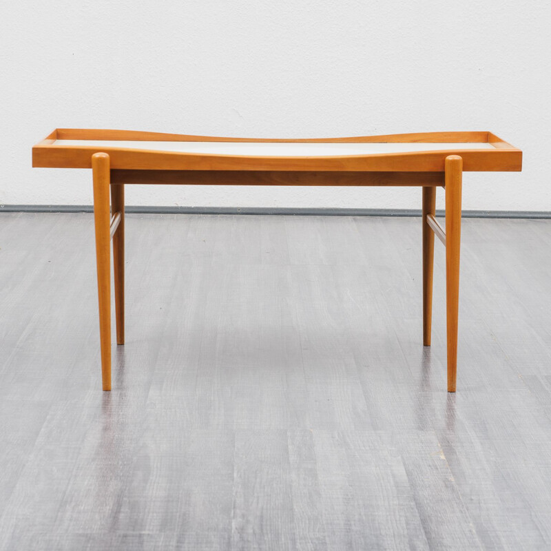 Vintage coffee table, cherrywood 1950s