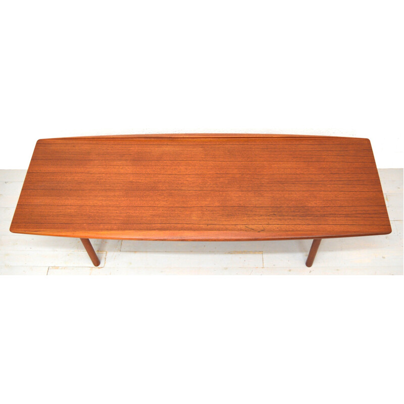 Mid-century Poul Jeppesen teak coffee table, Grete JALK - 1960s