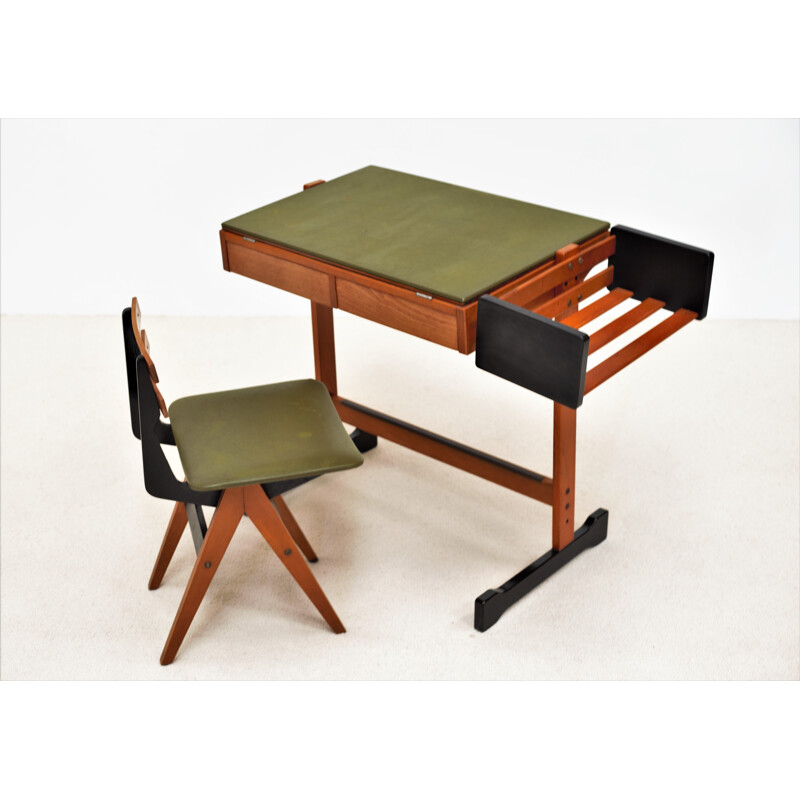 Bureau et chaise vintage Fratelli Reguitti 1960