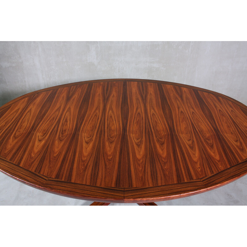 Vintage Oval Rosewood Dining Table from Skovby, Danish 1960s