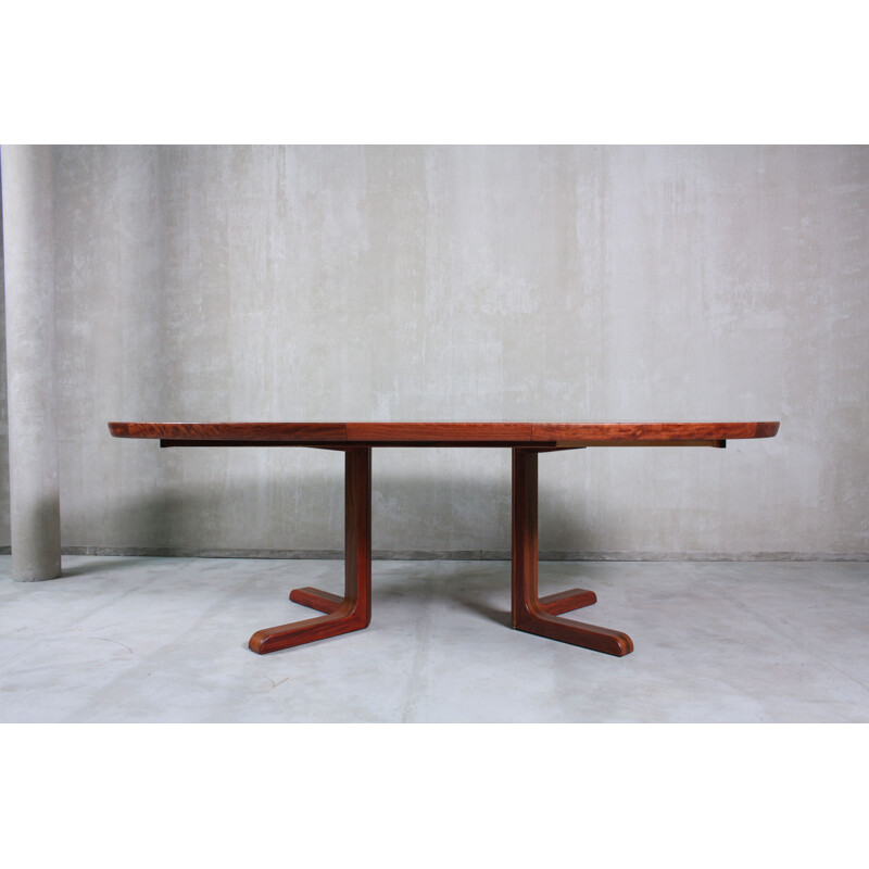 Vintage Oval Rosewood Dining Table from Skovby, Danish 1960s