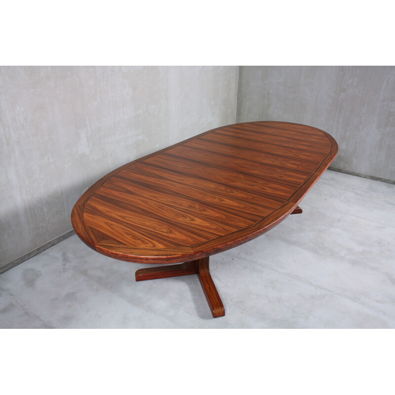 Vintage Oval Rosewood Dining Table from Skovby, Danish 1960s