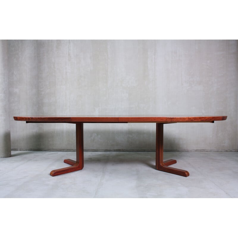 Vintage Oval Rosewood Dining Table from Skovby, Danish 1960s