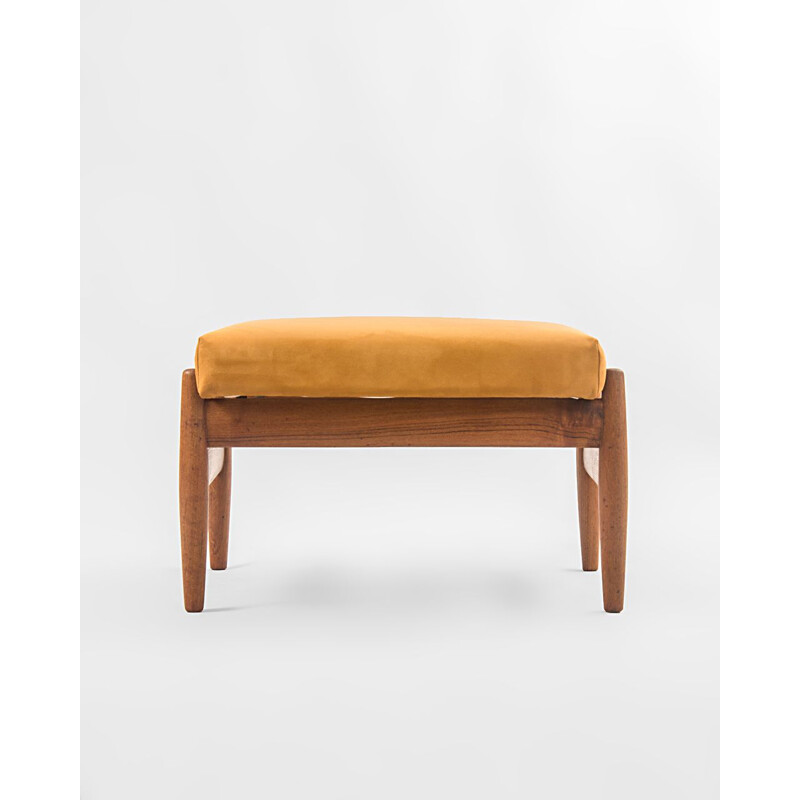 Vintage Teak Ottoman, Scandinavian 1960s