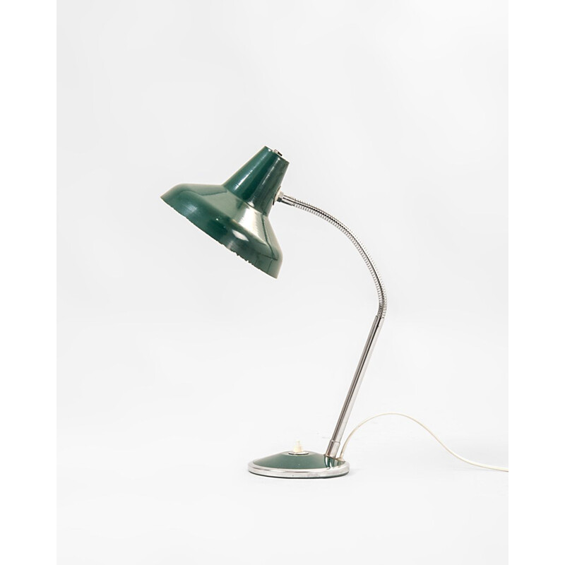 Lampe de table verte Vintage 1950