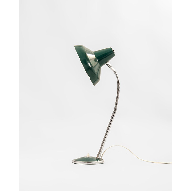 Lampada da tavolo verde Vintage 1950