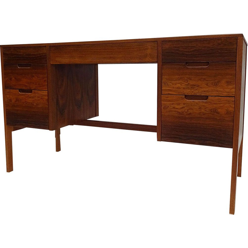 Bureau vintage compact en palissandre danois