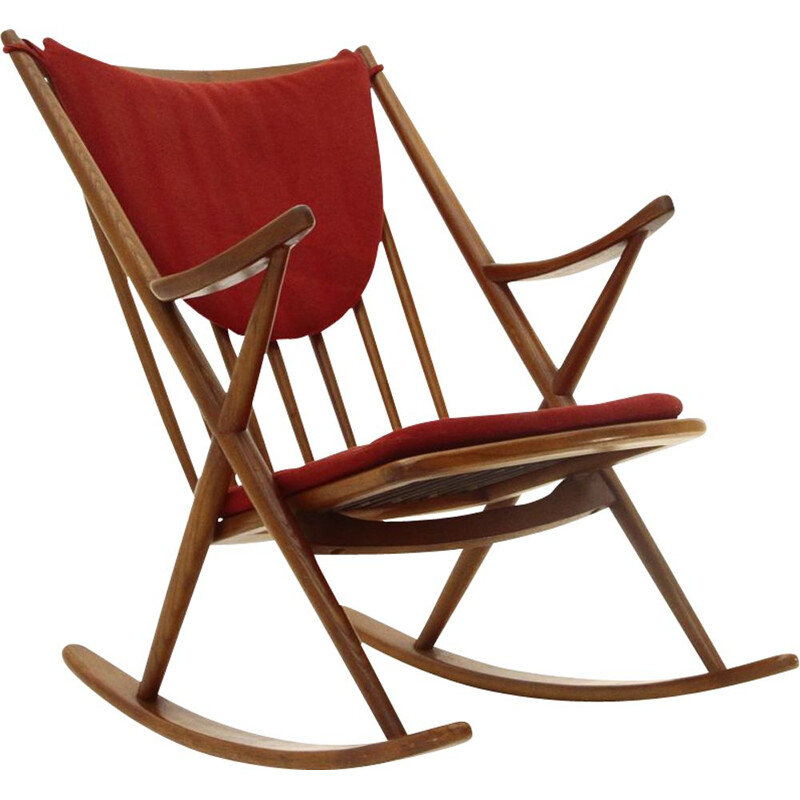 Vintage Rocking chair by Frank Reenskaug for Bramin, 1960s