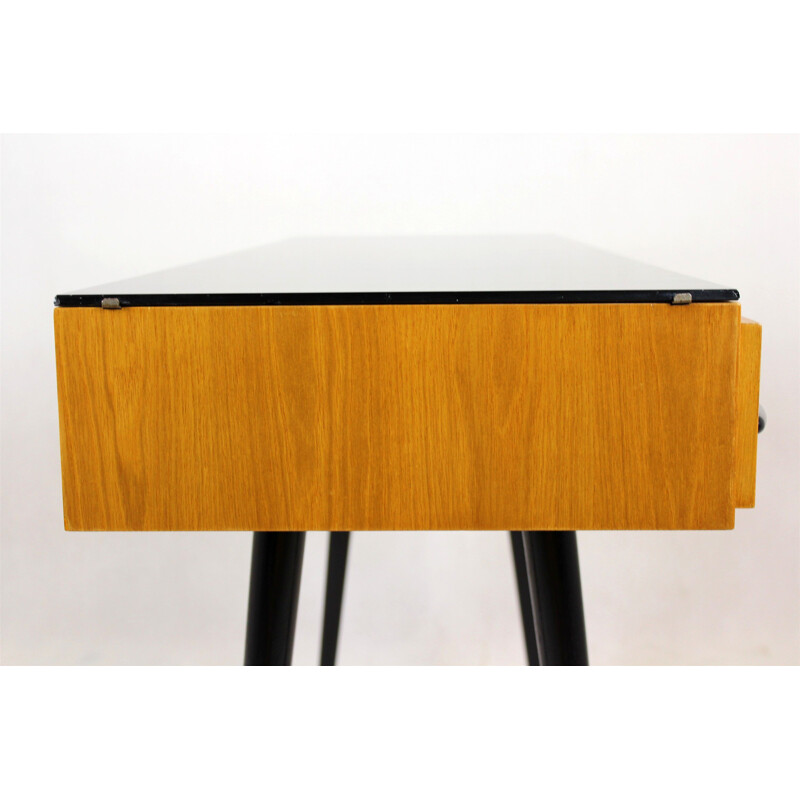 Table de bureau ou console vintage par Mojmír Požár pour UP Bučovice 1960