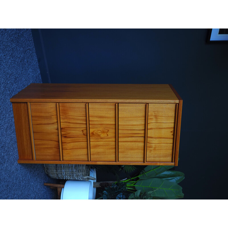 Mid Century Teak Narrow Chest of Drawers Storage Danish 