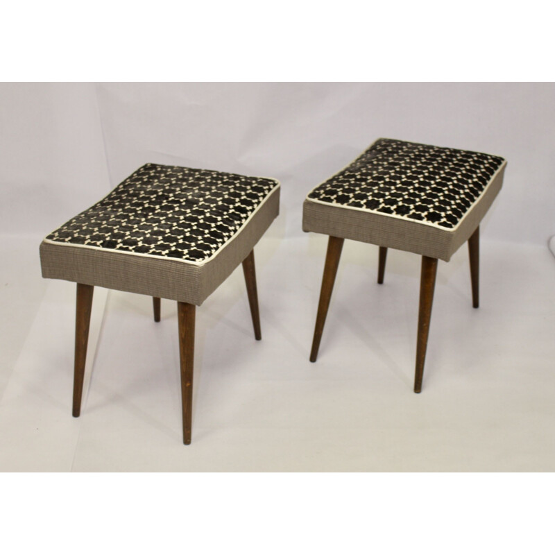 Pair of Scandinavian vintage stools  1960s