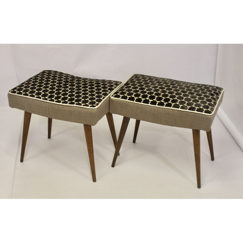 Pair of Scandinavian vintage stools  1960s