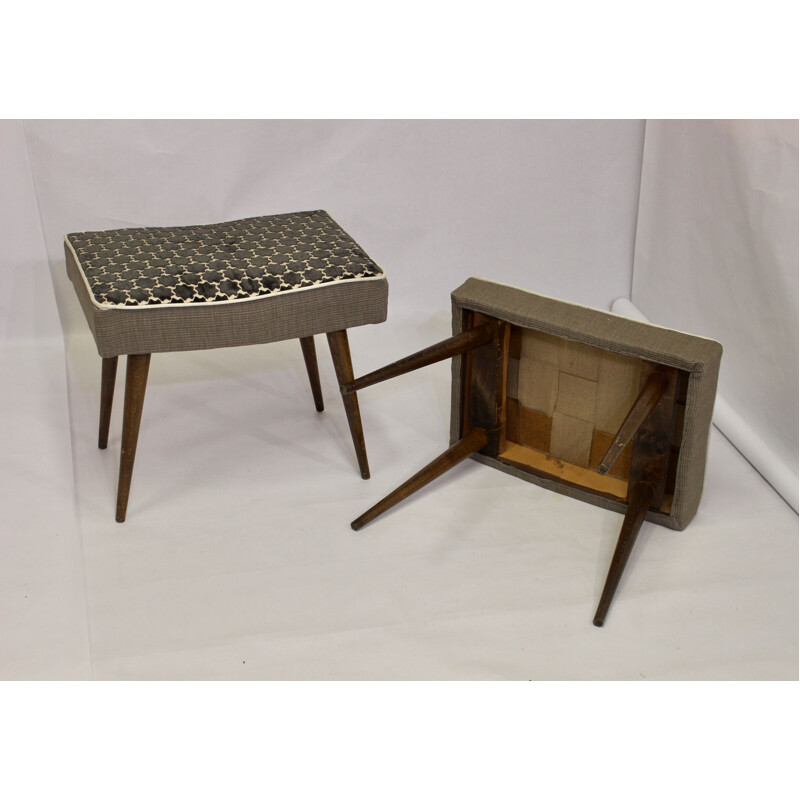 Pair of Scandinavian vintage stools  1960s