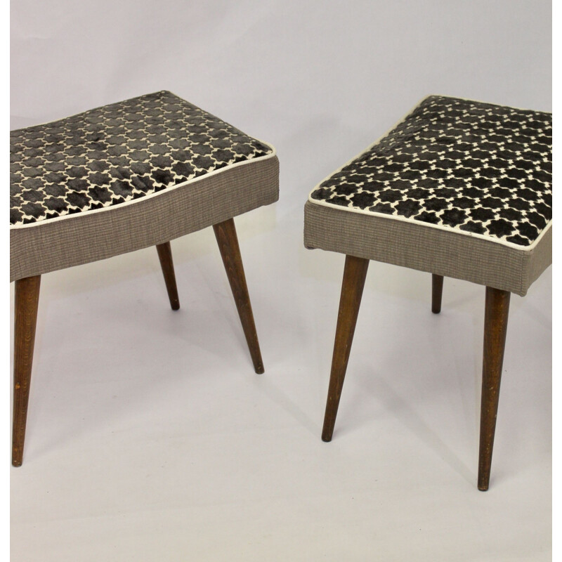 Pair of Scandinavian vintage stools  1960s