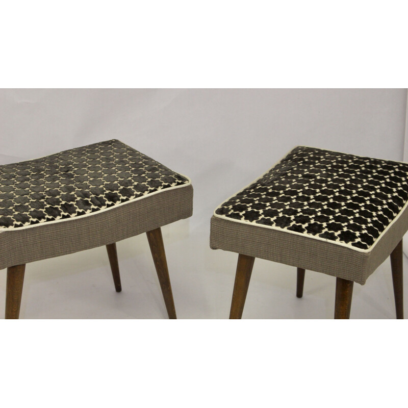 Pair of Scandinavian vintage stools  1960s