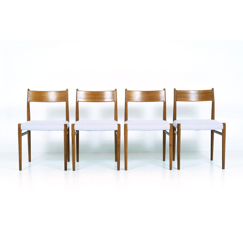 Set van 4 vintage teakhouten stoelen van Arne Vodder Editie Sibast 1960
