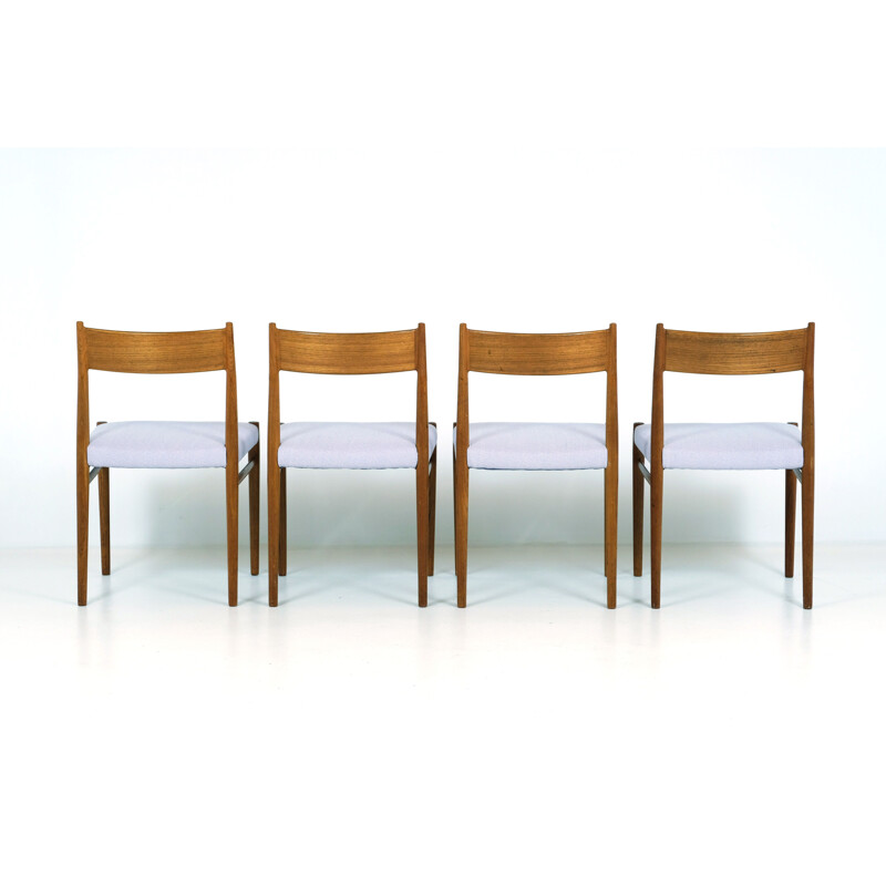 Conjunto de 4 cadeiras de teca vintage por Arne Vodder Edition Sibast 1960