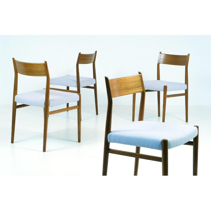 Set of 4 vintage teak chairs by Arne Vodder Edition Sibast 1960