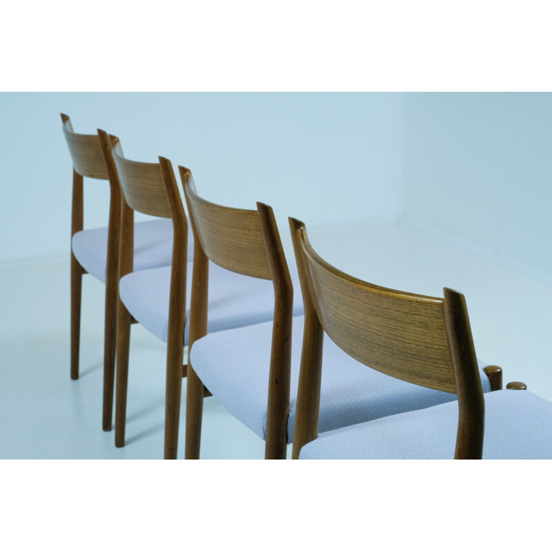 Set of 4 vintage teak chairs by Arne Vodder Edition Sibast 1960