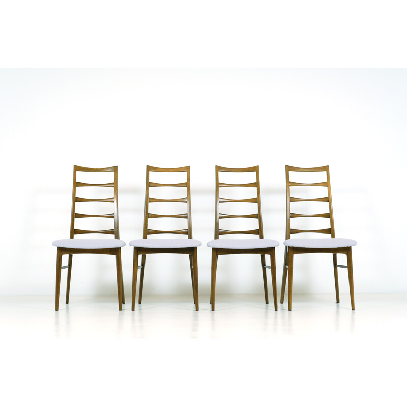 Set of 4 vintage Liz chairs by Niels Koefoed, 1960