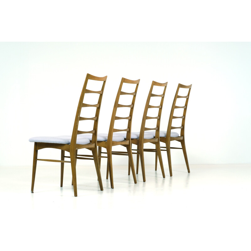 Set of 4 vintage Liz chairs by Niels Koefoed, 1960