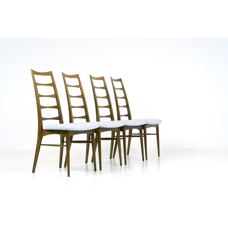 Set of 4 vintage Liz chairs by Niels Koefoed, 1960