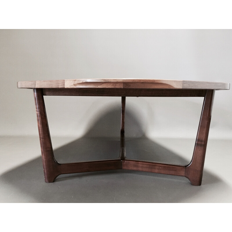 Vintage scandinavian rosewood table 1950