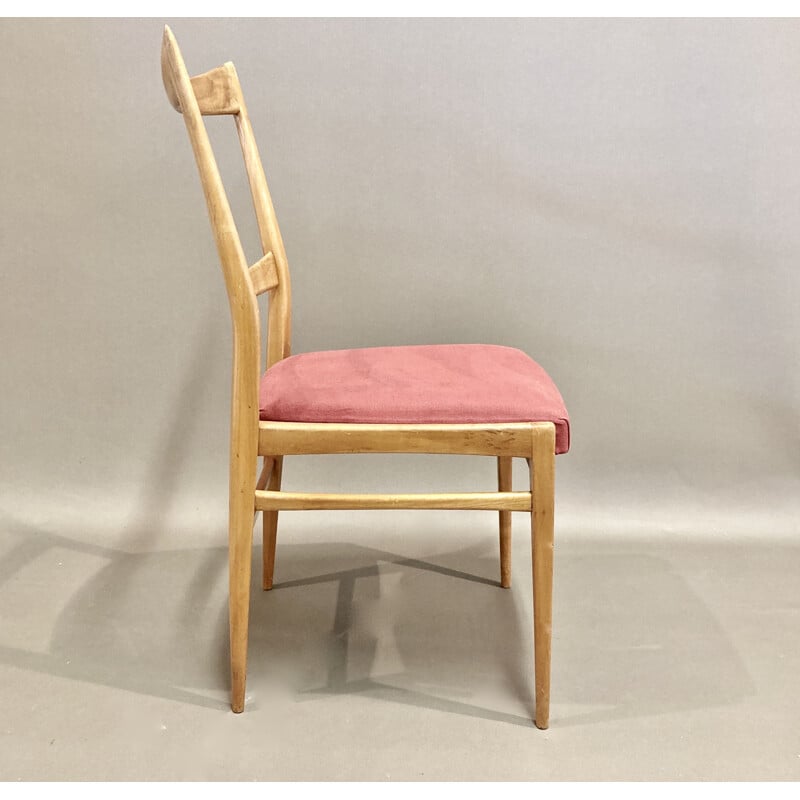 Set of 5 vintage scandinavian chairs 1950's