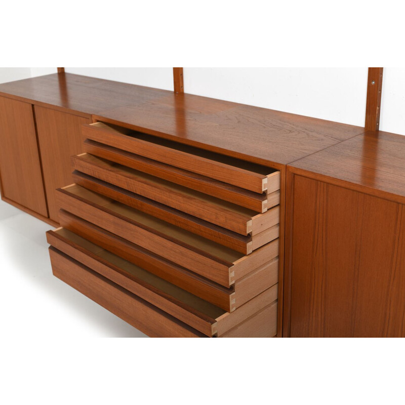 Vintage System in Teak Poul Cadovius Royal Cado Denmark 1960s