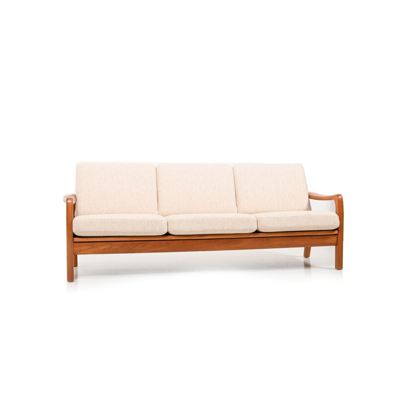 Vintage Teak 3-Seater Loungesofa  Daybed by Jens-Juul Christensen Danish 1970