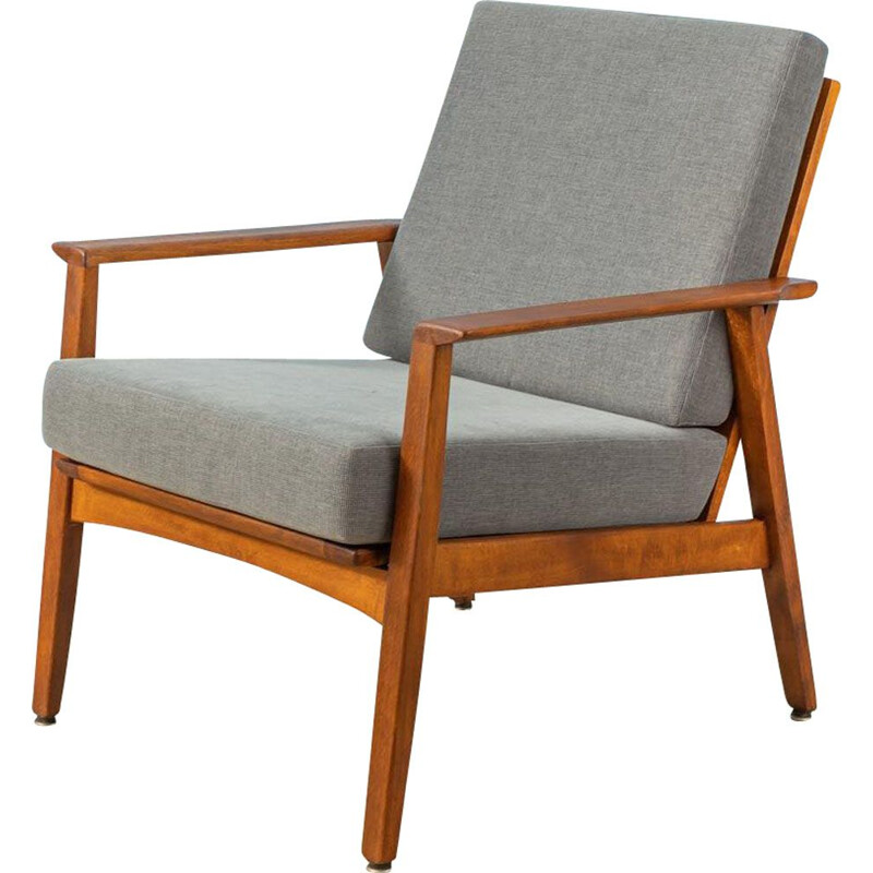 Fauteuil vintage en teck 1960