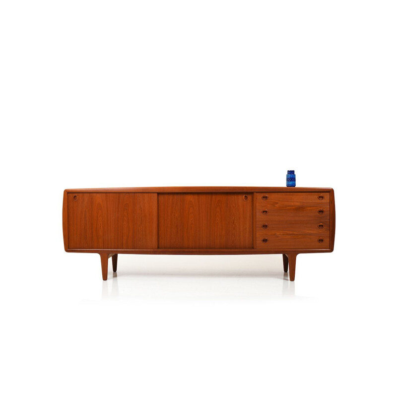 Enfilade vintage en teck par H.P. Hansen Danois 1960