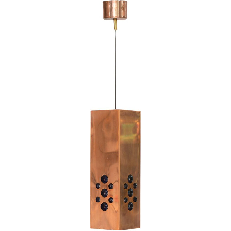 Suspension Vintage Copper par Hans-Agne Jakobsson pour H-A Jakobsson AB, Markaryd  Suède 1960