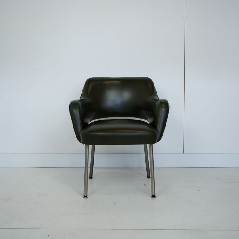 Vintage Sessel in Kunstleder Mobiltecnica Torino Italienisch 1980