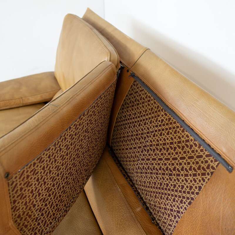 Vintage Leather sofa Brunati Albatros
