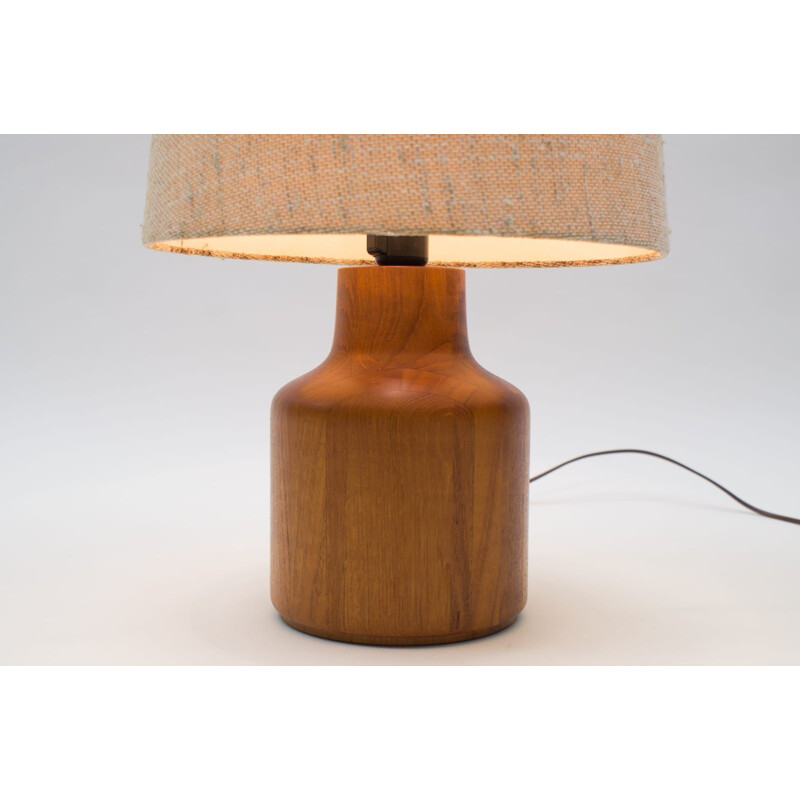 Vintage Teak Table Lamp, Danish 1960s