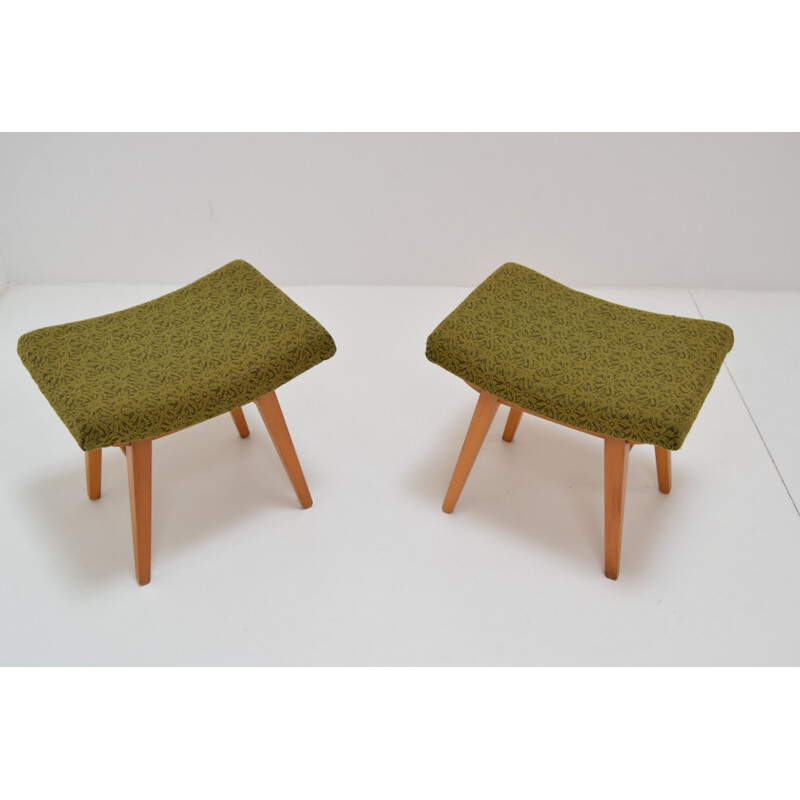 Pair of  Mid-century Footstools Ton,Czechoslovakia 1960s