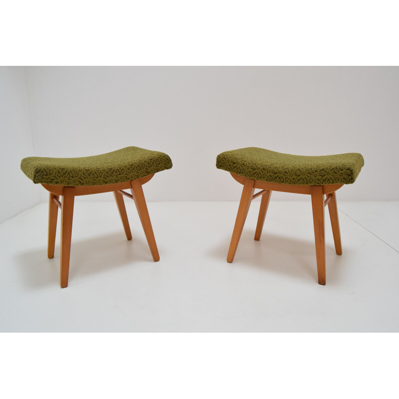 Pair of  Mid-century Footstools Ton,Czechoslovakia 1960s